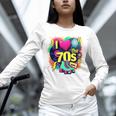 I Love The 70s Retro Cassette Roller Vinyl Nostalgia Vibes Premium Tri-Blend Unisex Long Sleeve T-Shirt