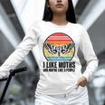 I Like Moths And Maybe 3 People Insect Moth Lovers Introvert Unisex Long Sleeve T-Shirt