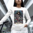 Mystical Library Book Reader The Introvert Tarot Card Unisex Long Sleeve T-Shirt Mystical Library Book Reader The Introvert Tarot Card Unisex Long Sleeve T-Shirt