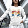 Pluto Never Forget Space Nostalgia Astronomy Humor Unisex Long Sleeve T-Shirt Pluto Never Forget Space Nostalgia Astronomy Humor Unisex Long Sleeve T-Shirt