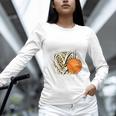 Proud Aunt Of A 2026 Senior Basketball Graduation Leopard Premium Tri-Blend Unisex Long Sleeve T-Shirt