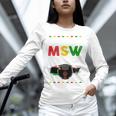 Queen MSW Social Work Grads Masters Graduation Unisex Long Sleeve T-Shirt