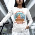 Quiet Girl Productive World Introvert Office Staff Secretary Unisex Long Sleeve T-Shirt