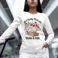 All I Really Need Are Books And Cats Book Lover Tee Unisex Long Sleeve T-Shirt