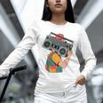 Retro 90s Boombox Nostalgia Party For Music Lovers Men Women Unisex Long Sleeve T-Shirt