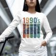 Retro Nineties Style Audio Tape Nostalgia Year 1990 Premium Tri-Blend Unisex Long Sleeve T-Shirt
