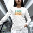 Senior 2022 Shirt Class Of 2022 Retro Graduation Grad Unisex Long Sleeve T-Shirt
