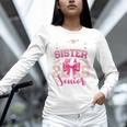 Senior 2026 Class Of 26 Coquette Pink Bow Graduation Sister Unisex Long Sleeve T-Shirt