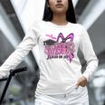 Senior 2027 Class Of 2027 Coquette Girl Pink Graduation 2027 Unisex Long Sleeve T-Shirt