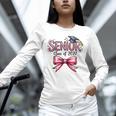 Senior Class Of 2027 Coquette Pink Bow Graduation 2027 Girls Unisex Long Sleeve T-Shirt
