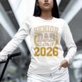 Senior Dad Class Of 2026 Purple Yellow Vintage Graduation Unisex Long Sleeve T-Shirt