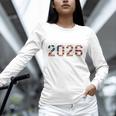 Senior Year 2026 American Flag USA Graduation Class Of 2026 Unisex Long Sleeve T-Shirt