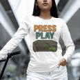 VHS Cassette Retro Analog Nostalgia Theme Unisex Long Sleeve T-Shirt VHS Cassette Retro Analog Nostalgia Theme Unisex Long Sleeve T-Shirt