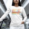 Vintage 1970 Birthday Retro Style 70's Born Nostalgia Party Premium Tri-Blend Unisex Long Sleeve T-Shirt