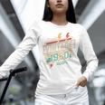 Vintage 1980 Retro Badge Decade Nostalgia Graphic Emblem Premium Tri-Blend Unisex Long Sleeve T-Shirt