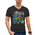 1980s 80's Baby 1990s 90's Made Me Birthday Nostalgia Vibes Men's V-Neck T-Shirt