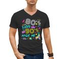 1980s 80's Baby 1990s 90's Made Me Birthday Nostalgia Vibes Men's V-Neck T-Shirt