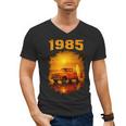 1985 Vintage Sunset Surf Truck Retro Beach Nostalgia Men's V-Neck T-Shirt