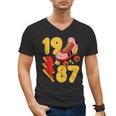 1987 Retro Roller Skate Vintage 80s Nostalgia Collector Men's V-Neck T-Shirt 1987 Retro Roller Skate Vintage 80s Nostalgia Collector Men's V-Neck T-Shirt