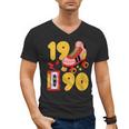 1990 Retro Raised On 90s Music Old School Nostalgia Punk Men's V-Neck T-Shirt