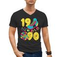 1990 Retro Raised In The 90s Old School Nostalgia Vibes Men's V-Neck T-Shirt