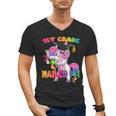 1st Grade Nailed It Flossing Unicorn Graduation Shirt Men's V-Neck T-Shirt