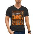 2026 Basketball Senior Dad Graduation Matching Family Men's V-Neck T-Shirt