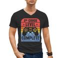 2nd Grade Level Complete Graduation Student Video Gamer Men's V-Neck T-Shirt