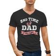 2nd Second Time Dad It's a Girl Gender Reveal Dad Of 2 Kids Men's V-Neck T-Shirt 2nd Second Time Dad It's a Girl Gender Reveal Dad Of 2 Kids Men's V-Neck T-Shirt