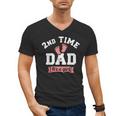 2nd Second Time Dad It's a Girl Gender Reveal Men's V-Neck T-Shirt