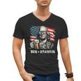 4th Of July Franklin Ben Drankin American Dad Men Women Men's V-Neck T-Shirt 4th Of July Franklin Ben Drankin American Dad Men Women Men's V-Neck T-Shirt