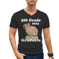 5th Grade Graduation Class Of 2023 Capybara Fifth Graduate Men's V-Neck T-Shirt