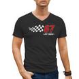 67 Pit Crew Six Seven Racing Birthday Race Car For Dad Mom Men's V-Neck T-Shirt