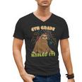 6th Grade Graduation Sloth Nailed It Class Of 2025 Men's V-Neck T-Shirt