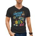80’s Kid Nostalgia Retro Music Lover Retro 1980s Throwback Men's V-Neck T-Shirt