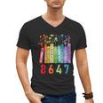 8647 Equal Rights Book Flower Trump Women Rights Feminist Men's V-Neck T-Shirt