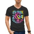8th Grade Graduate 2024 Graduation Last Day Of School Tie Men's V-Neck T-Shirt