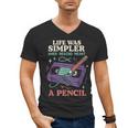 90s Baby Tired Millennial Burnout Nostalgia Parenting Men's V-Neck T-Shirt 90s Baby Tired Millennial Burnout Nostalgia Parenting Men's V-Neck T-Shirt