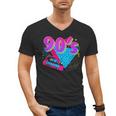 90's Vibe Retro Style Cassette Tape Nostalgia 1990s Party Men's V-Neck T-Shirt