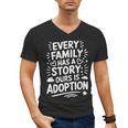 Adoptive Mom Adoption Dad And Adoption Day Foster Care Men's V-Neck T-Shirt