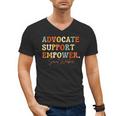 Advocate Support Empower Groovy Social Worker Graduation Men's V-Neck T-Shirt