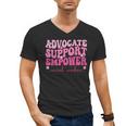 Advocate Support Empower Groovy Social Worker Graduation MSW Men's V-Neck T-Shirt