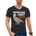 African Grey Parrot Dad Congo Bird Father Men's V-Neck T-Shirt