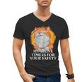 My Alone Time Is For Your Safety Coffee Lover Introvert Men's V-Neck T-Shirt