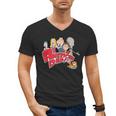 American Dad Show Logo With Family Cartoon Men's V-Neck T-Shirt