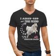 American Eskimo Dog Mom Eskie Dad Art Eskie Lover Quote Men's V-Neck T-Shirt