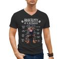 Anatomy Rottweiler Dog Owner Rottie Dad Mom Pet Lover Men's V-Neck T-Shirt