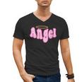 Angel Y2k Aesthetic 2000s Millennial Nostalgia Retro Pink Men's V-Neck T-Shirt Angel Y2k Aesthetic 2000s Millennial Nostalgia Retro Pink Men's V-Neck T-Shirt