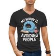 Anti-Social Club Homebody Introvert Hibernate Hermit Shyness Men's V-Neck T-Shirt Anti-Social Club Homebody Introvert Hibernate Hermit Shyness Men's V-Neck T-Shirt