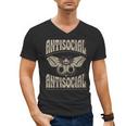 Antisocial Butterfly Quote Socially Selective Introvert Men's V-Neck T-Shirt